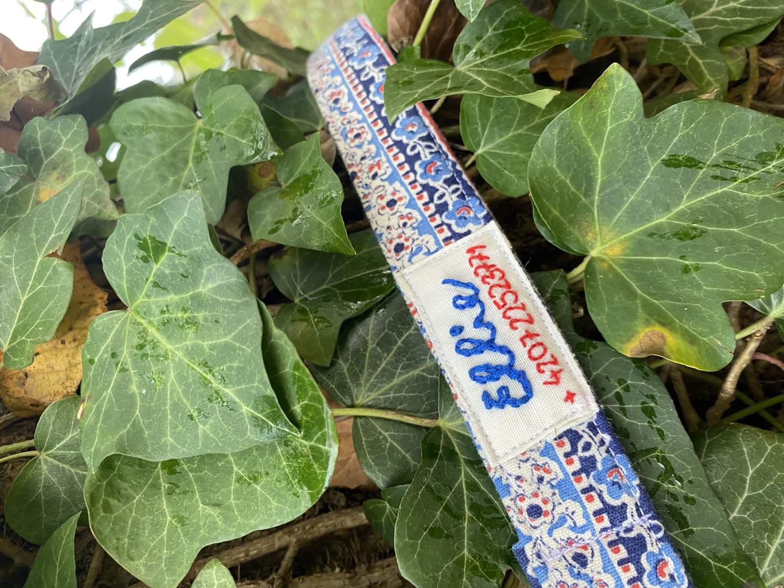 Custom upcycled dog collar